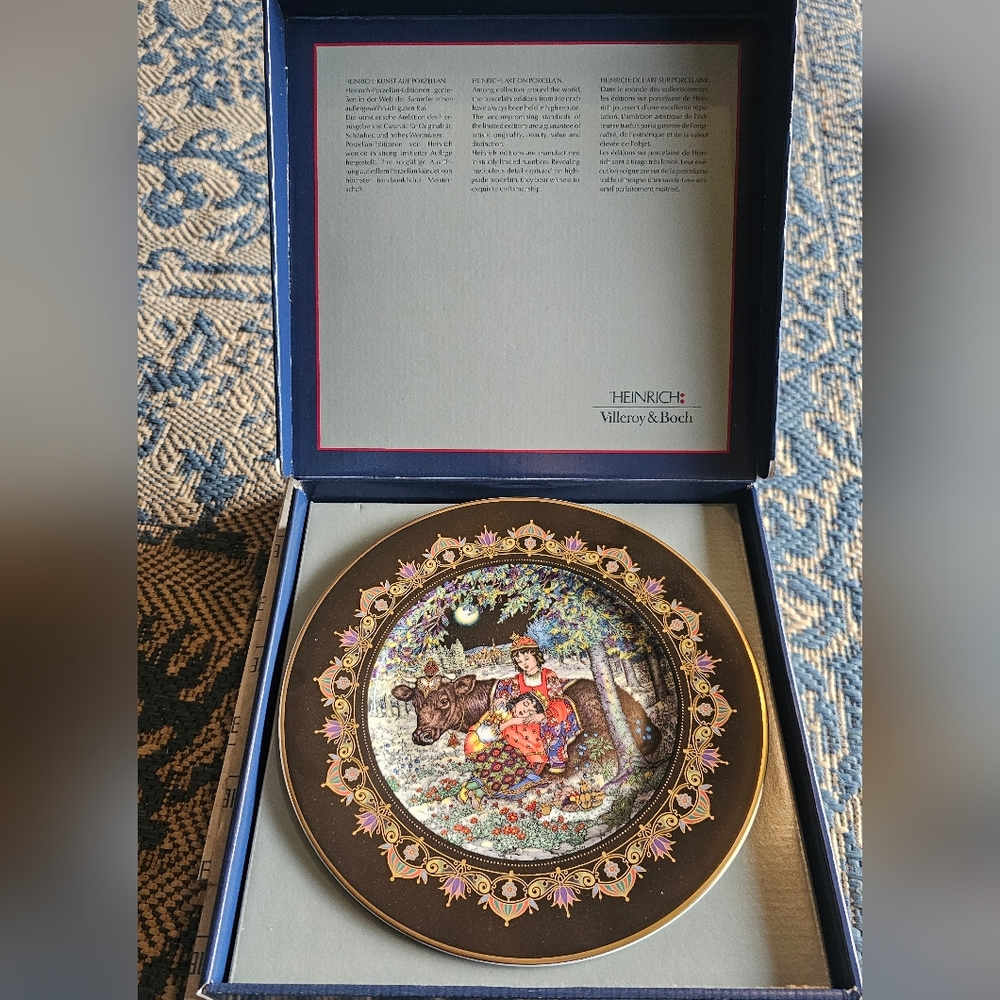 Vtg Magical Fairy Tails From Old Russia Plate #2 Heinrich, Villeroy & Boch Autog